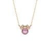9Karaat Disney Minnie ketting roze kristal (1064892)