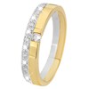 Bicolor gouden ring met diamant (1013659)