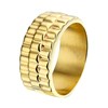 Gold plated ring rolexschakel vast (1019866)