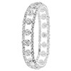 Zilverkleurige bijoux rek armband met steentjes (1058076)