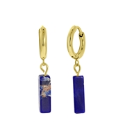 Ohrringe, Edelstahl, vergoldet (585 Gold), Lapis Lazuli (1061586)