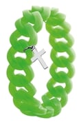 Montini byoux armband rubber gourmet neon groen (1019692)