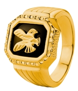 Gold plated zegelring adelaar (1017024)