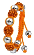 Byoux shamballa armband oranje (1019414)