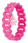 Montini byoux armband rubber gourmet neon roze (1019693)