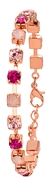 Montini byoux armband roze stenen (rose) (1017355)