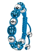Byoux shamballa armband blauw (1019411)