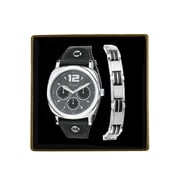 Set mit Armband und Regal-Armbanduhr aus Edelstahl (1031412)